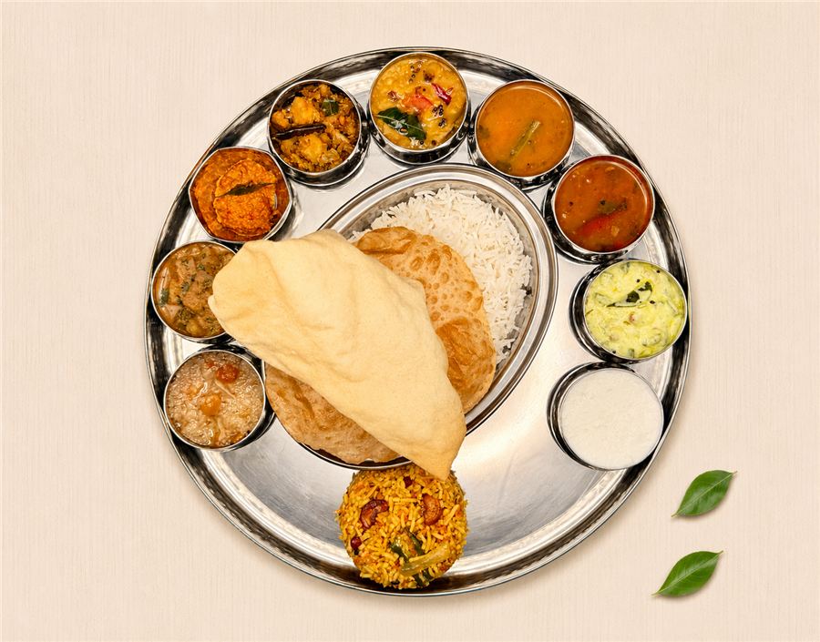Freshly prepared dish at Desi Street Bytes